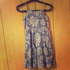 Gap Kids Floral Chambray Sun Dress